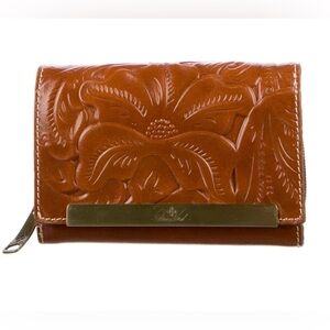Patricia Nash Cametti Tooled Leather TriFold Wallet Color Florence